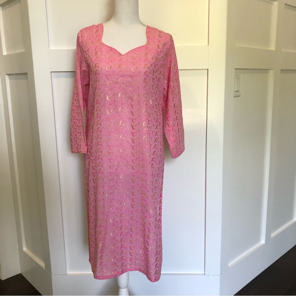 Vintage long sleeve shift dress